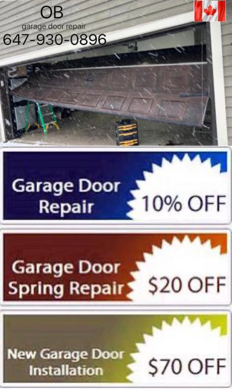 O-B Garage Door Coupon