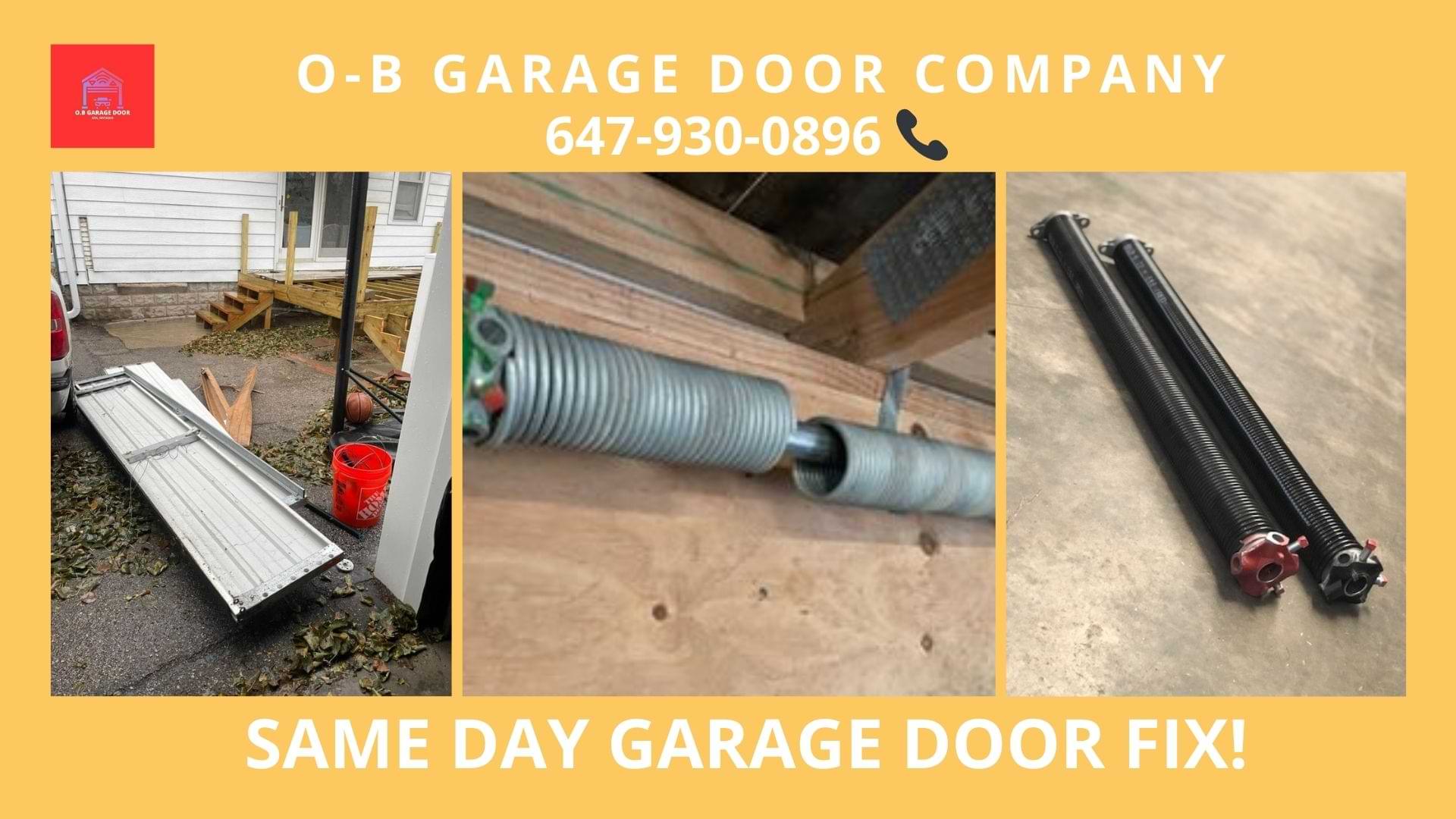 Pickering Garage Door Spring Replacement - O-B Garage Door Repair